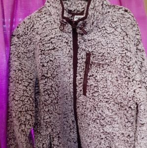 Xs PINk sherpa zip up